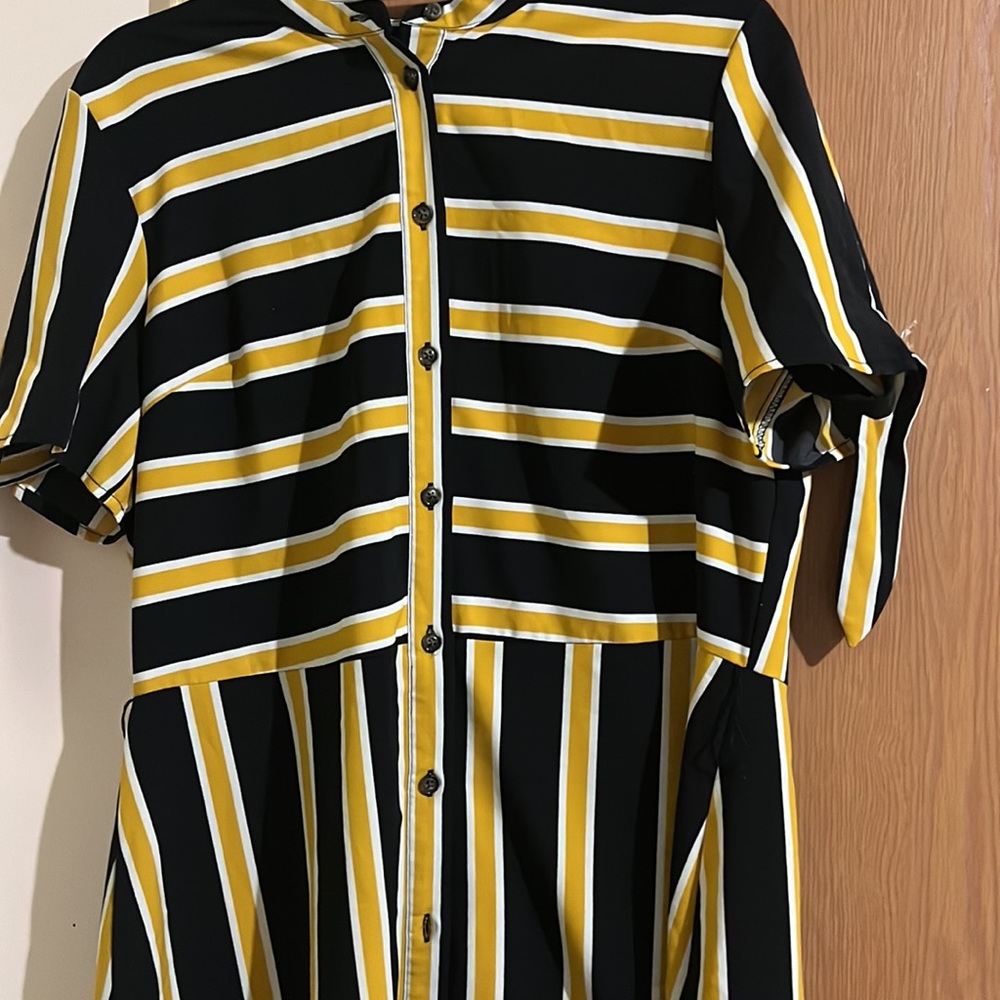 Black white yellow dress from target - Picture 2 of 2